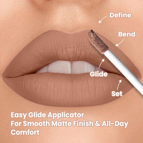 Image of TNW - Comfy Matte Liquid Lipstick | 04 Ballroom Secret | Weightless, Hydrating & Long-Wear | Shea Butter, Hyaluronic Acid & Jojoba Oil | Paraben-Free | 3ml