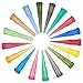 120Pcs 6 Size Plastic Tapered Pinhead Blunt Tips Adhesive Dispensing TT Glue Tips for Industry Oil or Glue Applicator, 20Pcs for Each Size