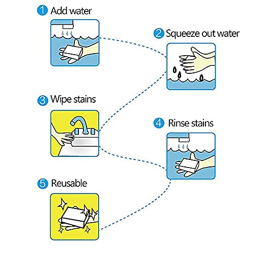 Magic Sponge Eraser, Powobest 100 Pack Add Water Melamine Sponge Foam, Extra Large Multi-Surface Household Cleaning Non-Scratch Scrub Sponge Pads For Kitchen, Car,Sink,Shoe，Bathtub Cleaning Sponge #TOP1