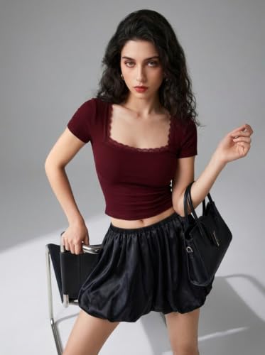 Istyle Can maroon lace top – image 4
