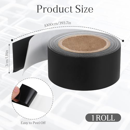 Image of Qianyu Light Blocking Sticker 1.18 Inch x 32.8 Feet Self-Adhesive Lamp Tape Black Masking Light Cover 100% Full Covers Non-Reflective Tape for Electronics LED Routers Indicator Shielding Glare