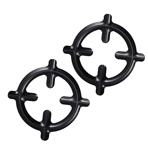 Cabilock 2 Pcs Reducer Wok Ring Pot Stand Wok Rack Ring Wok Burner Ring for Gas Stove Gas Stove cooktop Stove Rack Stand Gas Range Kitchen Wok Burner Hood Iron pan
