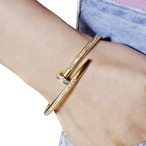 Image of Bamboo Pattern Bracelet for Women | Premium Gold Plated Cuff Bracelet | Minimalist Designer Jewellery for Daily & Party | Gift for Her