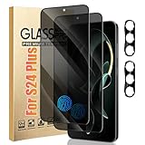 Displayschutzfolie für Galaxy S24 Plus, Displayschutzfolie und Kameralinsenschutz...