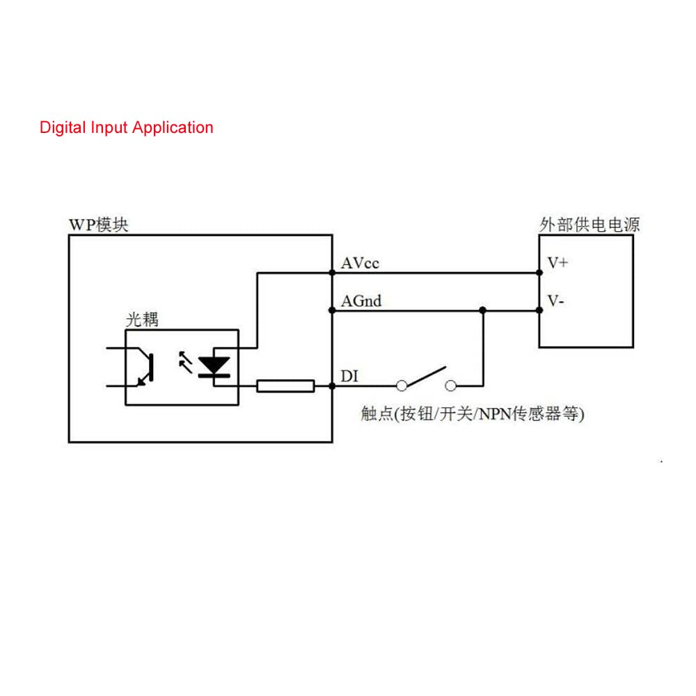 Module d'entrée et de sortie numérique 8 canaux/4 canaux isolé 8DI/4RY MODBUS
