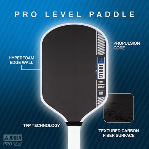 Image of JOOLA Pro IV Pickleball Paddles - Raw Carbon Fiber Surface - Perseus, Hyperion, Scorpeus & Magnus Shapes - 14mm /16mm - Tech Flex Power - Propulsion Core - Wide or Elongated - UPA-A and USAP Approved