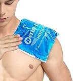 WORLD-BIO 柔らかい 保冷剤 アイシングジェルパック コールドホットパック 膝・肘・足首・腰・肩・頭用 多用途冷却＆温熱ケア 漏れ防止 繰り返し利用 固くならない 28*20cm 1枚