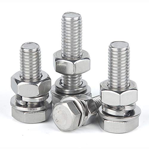 Perno hexagonal de acero inoxidable 304 con arandela de alta durabilidad 4