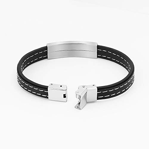 Utopone Bracciali in pelle da uomo, bracciale