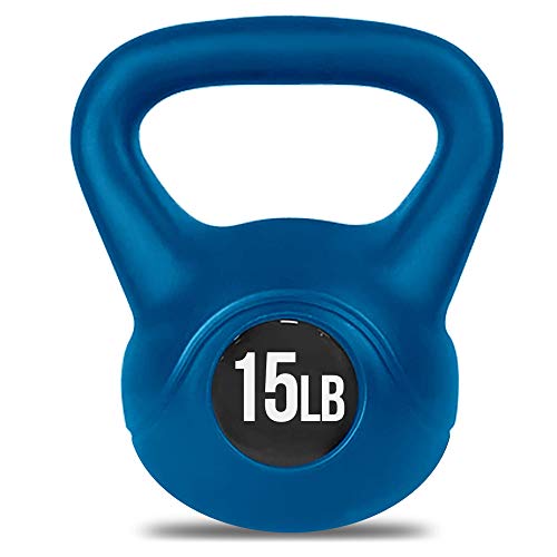 Aduro Kettle Bell Gewichte für Übungen Deluxe Comfort Grip Vinyl beschichtete Kettle Bells Gewichts-Sets 4,5 kg Cover