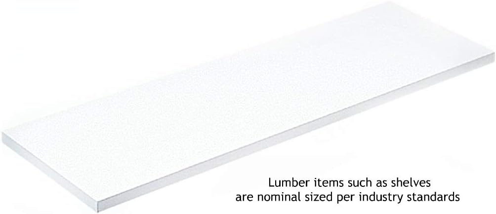 Knape & Vogt All-Purpose White Laminate Shelf