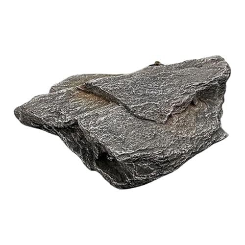 Artificial Landscape Rock, Lightweight Fake Rocks, Faux Stone with Realistic Natural Texture, Photography Prop Decorative Stone, Foam Landscape Rock for Yard Garden Lawn Patio Decor, C 37x26x12cm