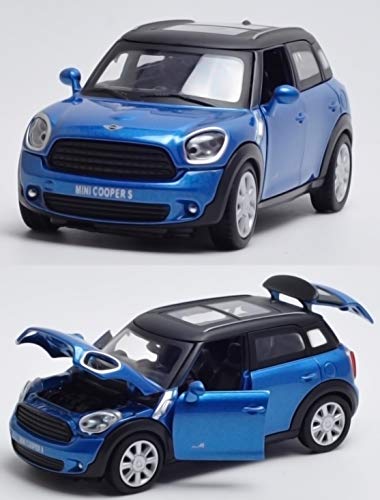 Image of Magicwand MZ 1:32 Scale Coooper Die-Cast Car with 4 Openable Doors Music,Pull Back Action & Glowing Head & Tail Lights【Pack of 1】【Colors as Per Stock】