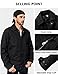 WenVen Men's Casual Outdoor Fashion Coat Classic Twill Cotton (Black, XL)
