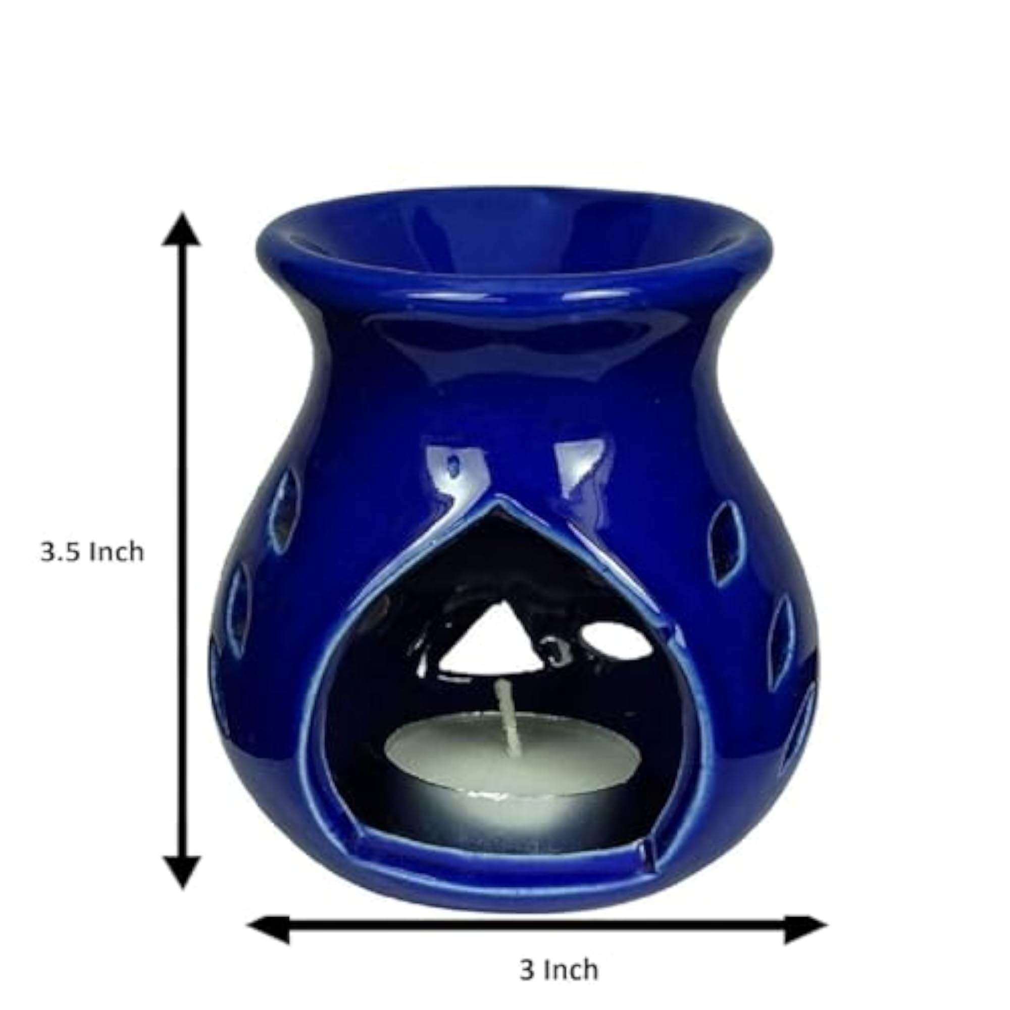 Ceramic Oil Burner Aroma Diffuser Lamp Set of 4