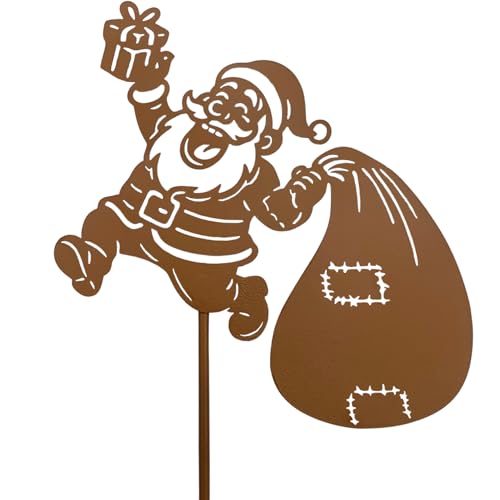 KRONLY Roststecker Weihnachtsmann mit Geschenksack 32cm –...