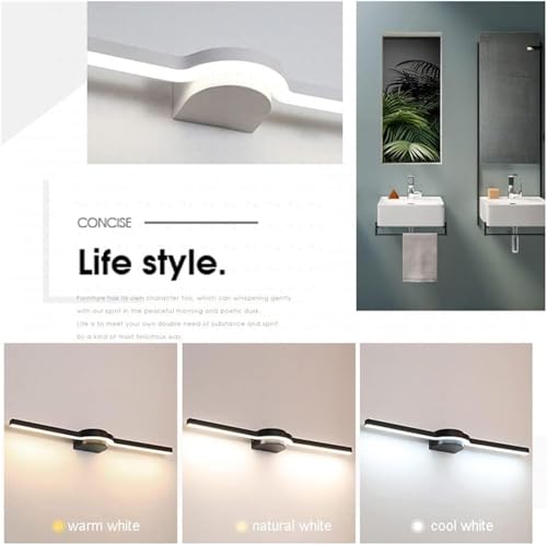 Lámpara de baño de metal con diseño lineal LED exclusivo 4