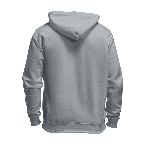 Ymosrh Men's Hoodies, Pullover Soft Long Sleeve Solid Color Athletic Workout Hooded Sweatshirts with Pocket, M-3XL3