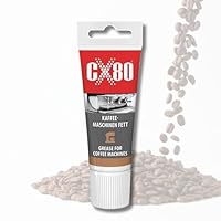 CX80 Kaffeemaschinen Fett | Silikonfett für Brühgruppen, Dichtung, O-Ring für lange Maschinenlebensdauer | Grease farblos, lebensmittelecht, wasser- und temperaturbeständig | 40 g Schmierfett Tube