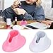 AKOAK 2 Pcs Nail Oil Bottle Base, Rubber Nail Oil Fixing Clip, High Elasticity/Softness/Overflow proof, for Different Shapes Nail Oil Bottle