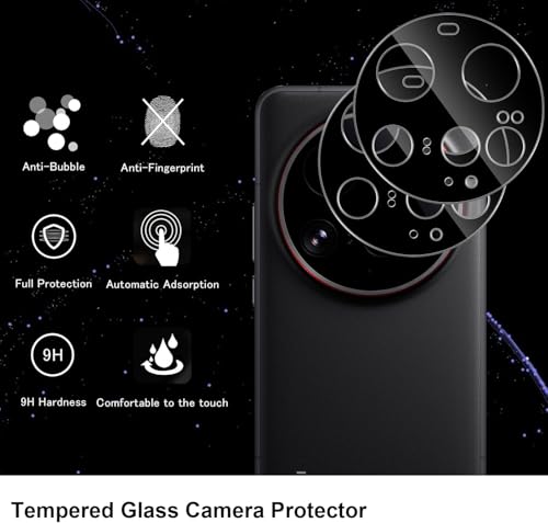 Image of Xmon Back Camera Lens Protector for Xiaomi 15 Ultra (1 Pack) Premium Camera Glass Protector Guard, Anti-Scratch, Ultra-Clear, Easy Installation