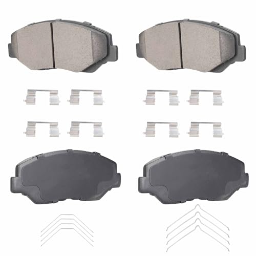 4PCS Front Ceramic Brake Pads Compatible with Honda Civic 2016-2021 ...