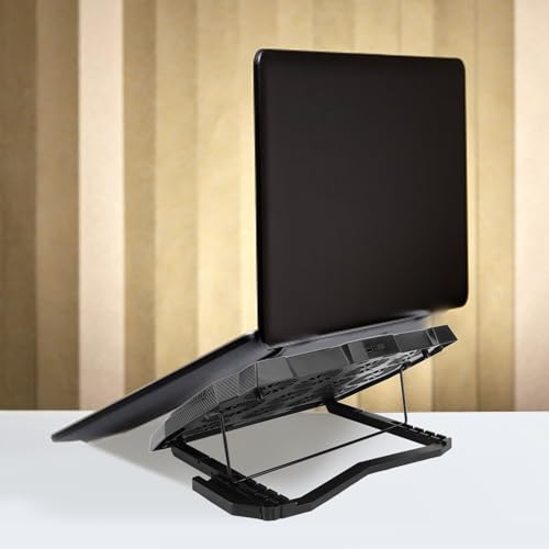 Base para laptop con 12 ventiladores y soporte ajustable miniatura 3