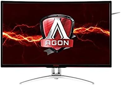 AOC Agon AG322QCX 31.5" Curved Frameless Gaming Monitor, QHD 2560x1440 VA Panel, FreeSync, 144Hz, 4ms, VESA (Renewed)
