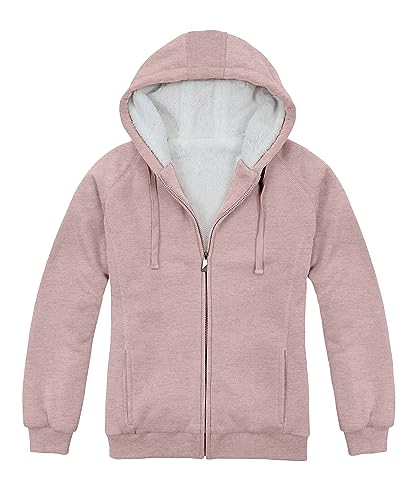 Victory Outfitters Women's Fleece Lined Zip Up Hoodies Casual Hooded Jacket Workout Full Zip Sweatshirts Pocket Coats2