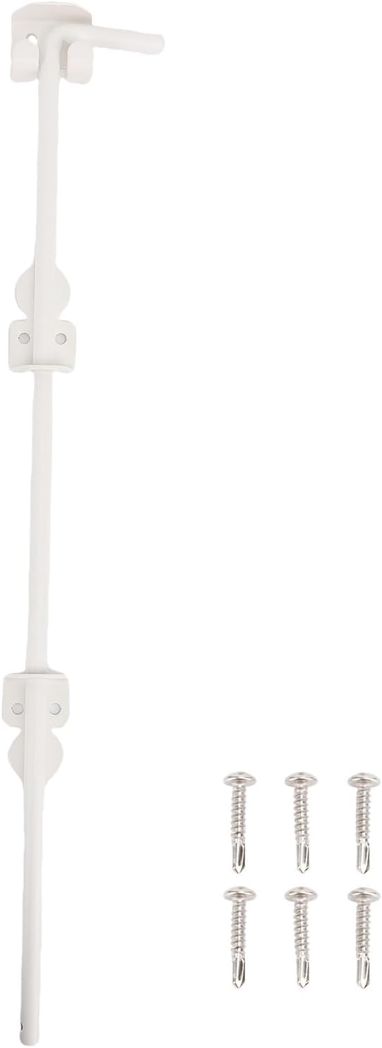 Eujgoov 24 Inch Cane Bolt Gate Drop Rod Alloy Steel Ground Latch for Wooden Metal Fences for Outdoor Gates