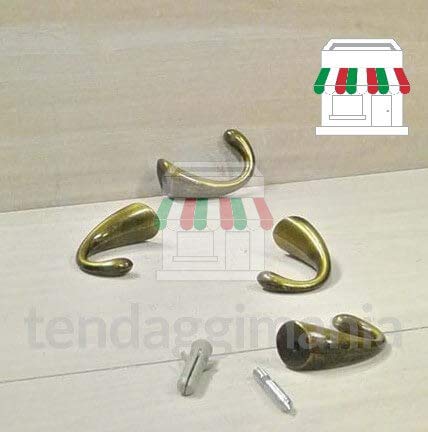 Gancio Porta Embrasse Per Tende - Modello Roma 50mm In Nichel Satinato, Made In Italy - Foto 8