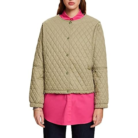 edc by Esprit Quilted Jacket in Khaki Green Cover
