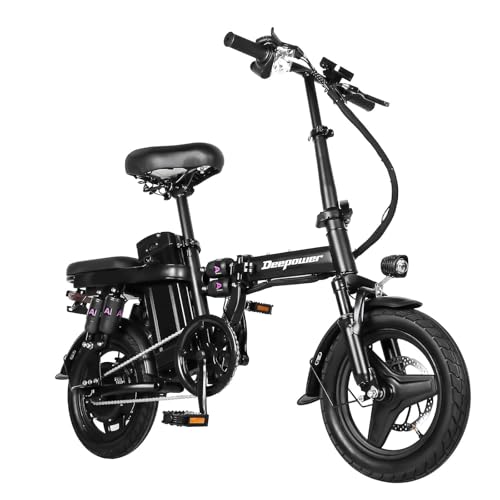 DEEPOWER | Bicicletta elettrica pieghevole | 14" Bicicletta elettrica |