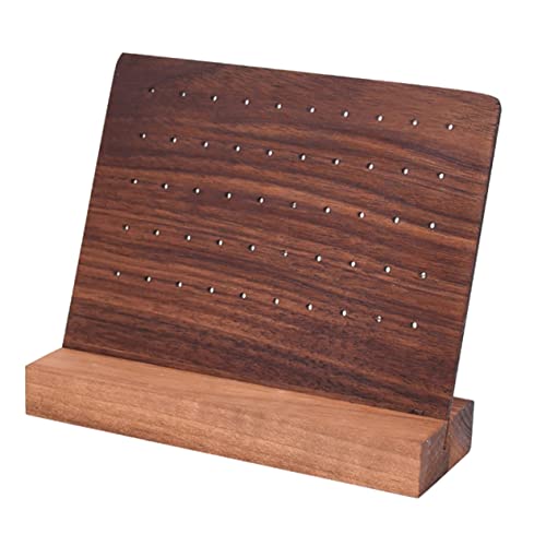 1 Pc Ear Studs Display Stand Display Shelf Earring Rack Display Earring Holder Display Organizer Earring Display Stand Jewelry Display Earring Stand Display Wooden Random Color