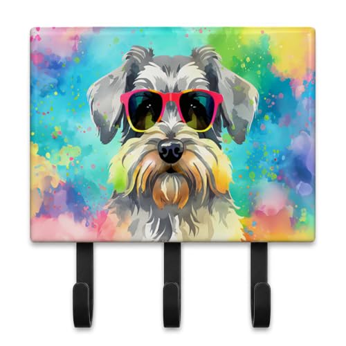 Caroline's Treasures Schnauzer Dogs Decorative Ceramic Triple Wall Hook