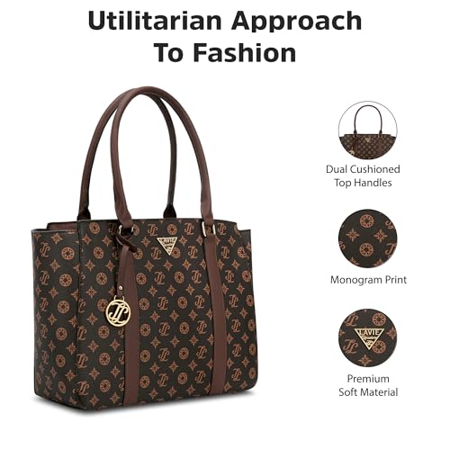 Image of Lavie Signature Women's Mono Shelton Tote Bag | Tote Handbag for Work | Ladies purse | Stylish Shoulder Bag | Gift for Women