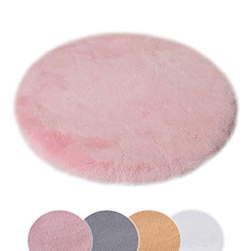 HEQUN Tapis en Fourrure de Lapin synthétique Souple | Tapis en Peau de Mouton | Fausse Fourrure de Mouton | Tapis de lit ou Tapis pour Chaise canapé