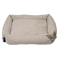 JACK AND VANILLA, modernes Sofa in Beige, klares und Komfortables Design, ideal für kleine Räume, Polsterung mit hoher Dichte, pflegeleicht, Maße 70 x 55 x 16 cm, Modell Luxor