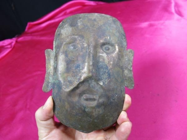 Amazon.co.jp: 青銅面古代中国遺跡発掘品金工副葬品ミイラマスク 303