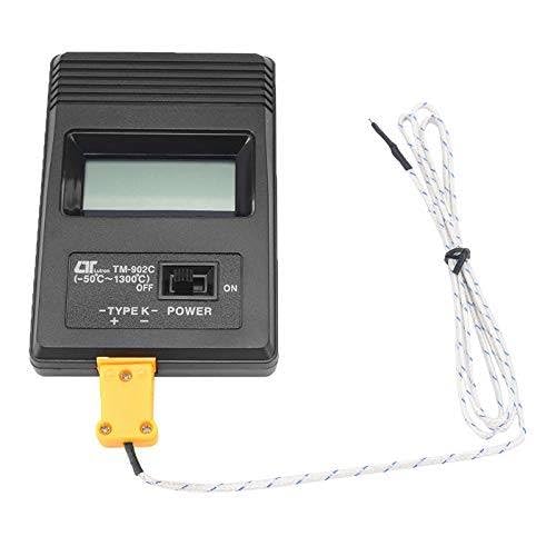 Generic Digital K Type Thermometer Meter TM-902C Industrial Single Input LCD Temperature Detector + Thermocouple Probe Instrument, WYC_DJFF_11166