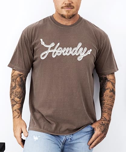 Howdy Rope Script Shirt for Women and Men Trendy Country Western Graphic Tee4