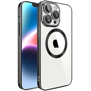 Doorzichtige Magnetic Case voor iPhone 11 Pro, Compatibel met MagSafe, Militaire Standaardbescherming, Krasbestendig, Schokbestendig Hoesje voor iPhone 11 Pro, Zwart