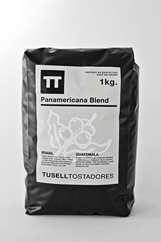 Cafe en grano natural 1kg arabica 100 % - Espresso - Panamericana Blend - Tusell Tostadores