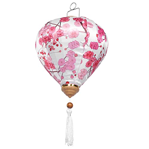 Lanterne blanche de 30 cm et décoration d'ambiance rustique de jardin