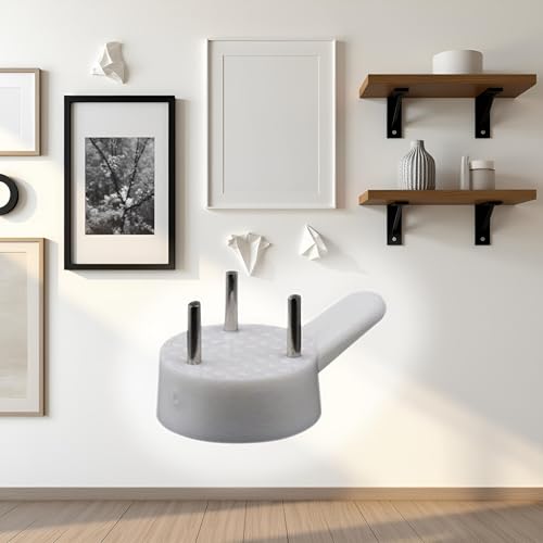 Image of 10Pcs White Non-Marking Hooks Painting Photo Plastic Hanging Hooks Wall Photo Frame Seamless Home Decor, Industrial Hardware