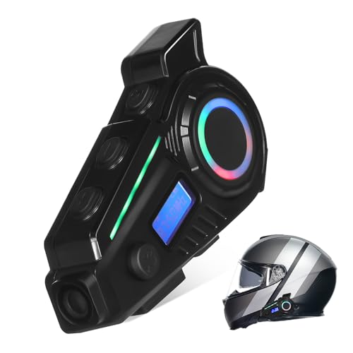 Auriculares para casco Gadpiparty con gran batería y control de voz para motocicletas