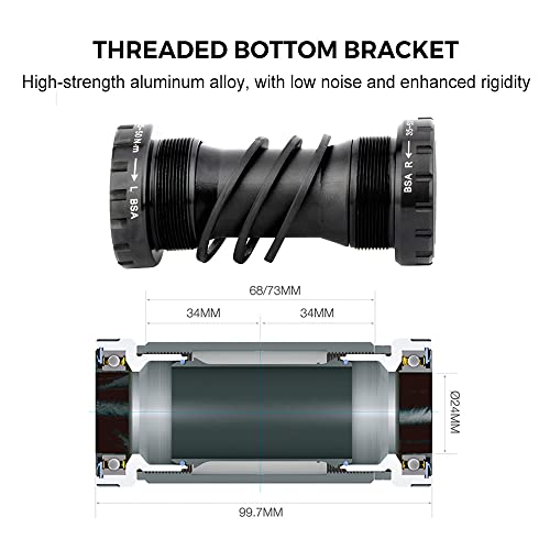 Genec 53T/56T/58T Conjunto de manivela para bicicleta dobrável 170mm 130BCD 5 parafusos Pedivela par