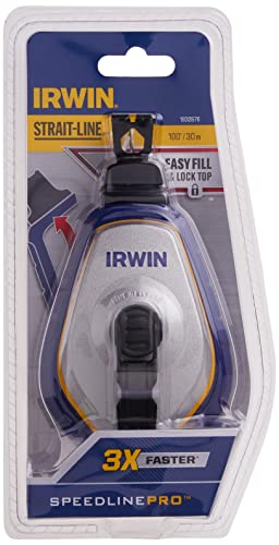 Strait-Line 1932876 Irwin Speedline Pro Chalk Reel, 100' #TOP1