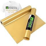 Vinilo Rana Dorado Transferencia de calor Vinilo Rollo 25x155cm HTV para Cameo para prendas de bricolaje, camisetas