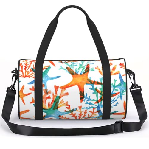 Sac à dos de sport léger imprimé étoile de mer bagage cabine marine